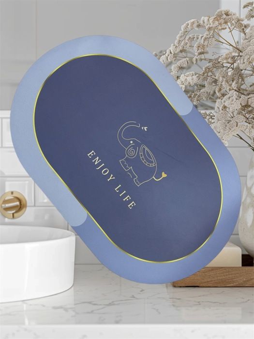 Tapis de sol absorbant pour salle de bain, dessin animé, entrée, lavabo, toilettes, antidérapant, séchage rapide, couverture lavable