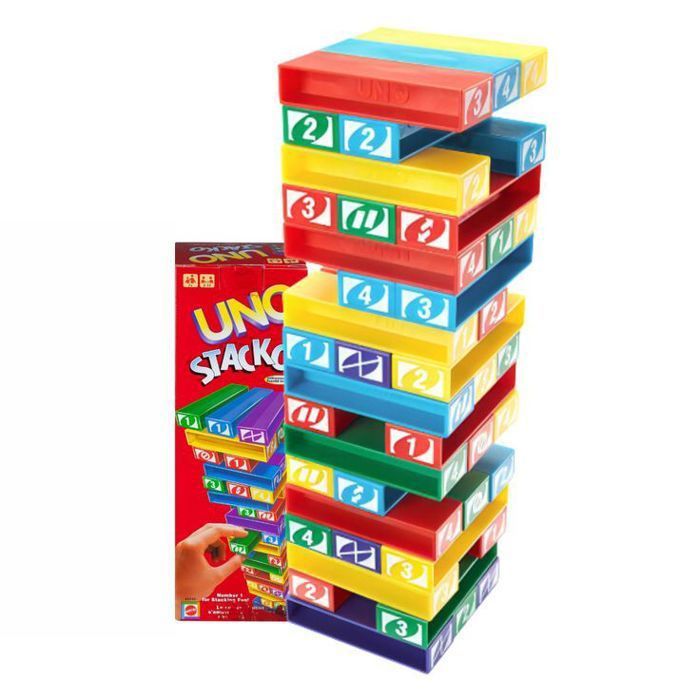 Mattel UNO Stacko – Jeu d’Empilage Coloré pour Toute la Famille !