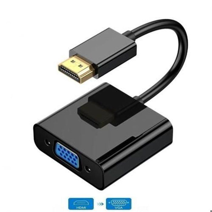 Adaptateur HDMI vers VGA 1080P - Convertisseur HDMI Male vers VGA