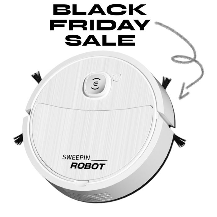 Aspirateur Robot Intelligent, Robot Nettoyeur 2 En 1, Robot Nettoyeur À Faible Bruit, Robot Nettoyeur Pour Sols Durs Et Tapi