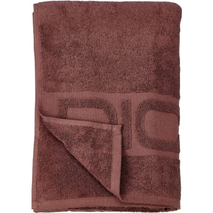 Serviette - Dice - 70x140cm - Marron - Coton 100% - Lavable