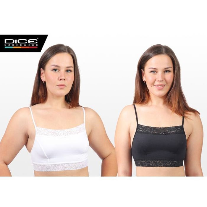 Soutiens-gorge - Noname - Pack 2 - Blanc et Noir - 92% Microfiber - 8% Lycra