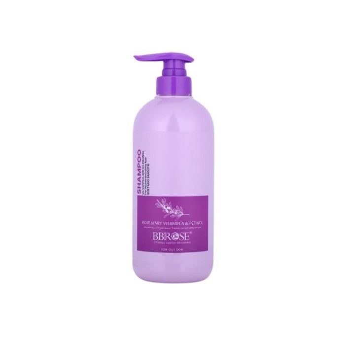 Bbrose shampoing à la rose marie et rétinol, contrôle de l'huile et éclat naturel
