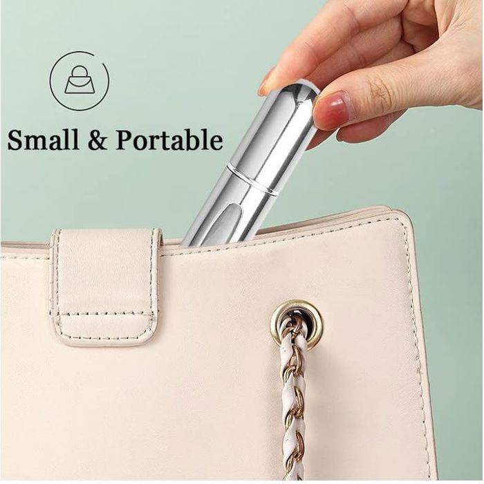 Mini atomiseur de parfum rechargeable réutilisable pour voyage