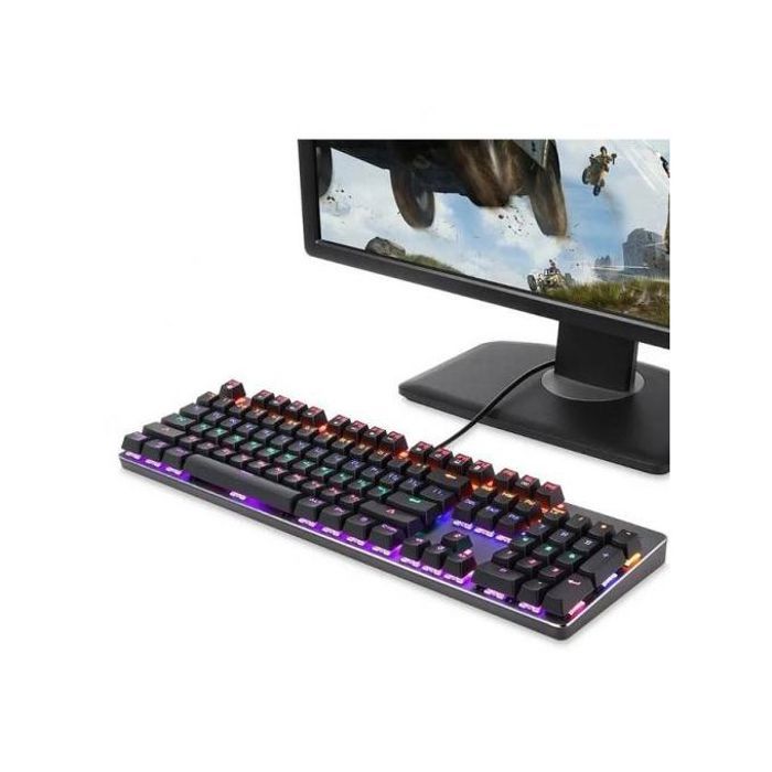 Jedel clavier gamer filaire kl-95, édition mécanique 1.0, rgb rétroéclairage
