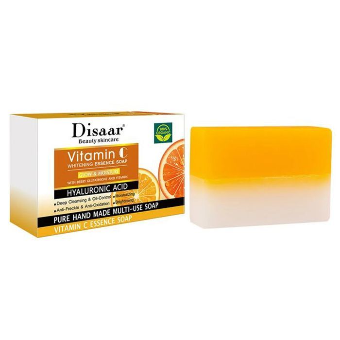 Disaar savon à la vitamine c, blanchissant et éclaircissant, nettoyage en profondeur, contrôle du sébum et hydratant