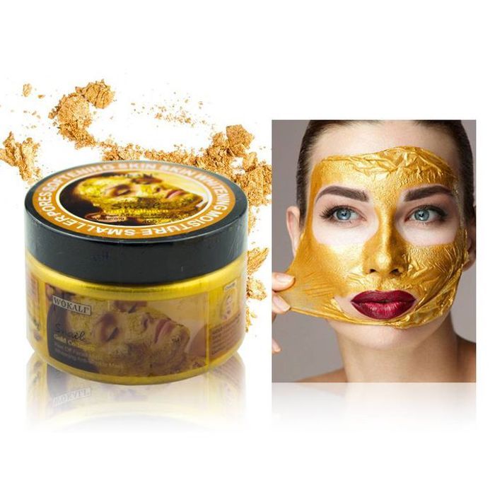 Wokali Masque facial en or, au collagène et escargot + Blush cadeau