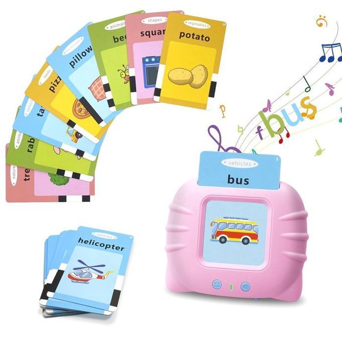 Jeu de cartes éducatif pour enfants, machine à lire, apprendre l'anglais, apprentissage des mots