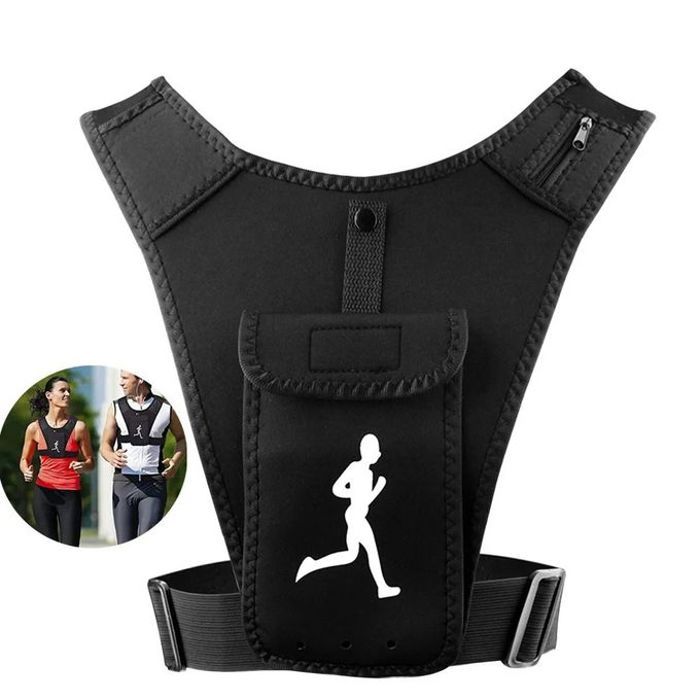 Veste de sport pour téléphone portable & clés réglable, hommes et femmes, équipement d'entraînement