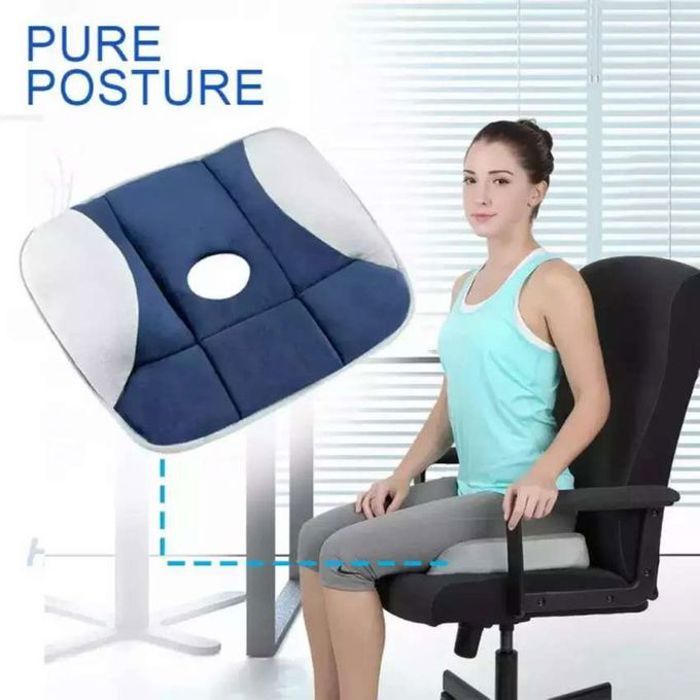 Pure coussin de siège orthopédique antidérapant soulagement des douleurs dorsales