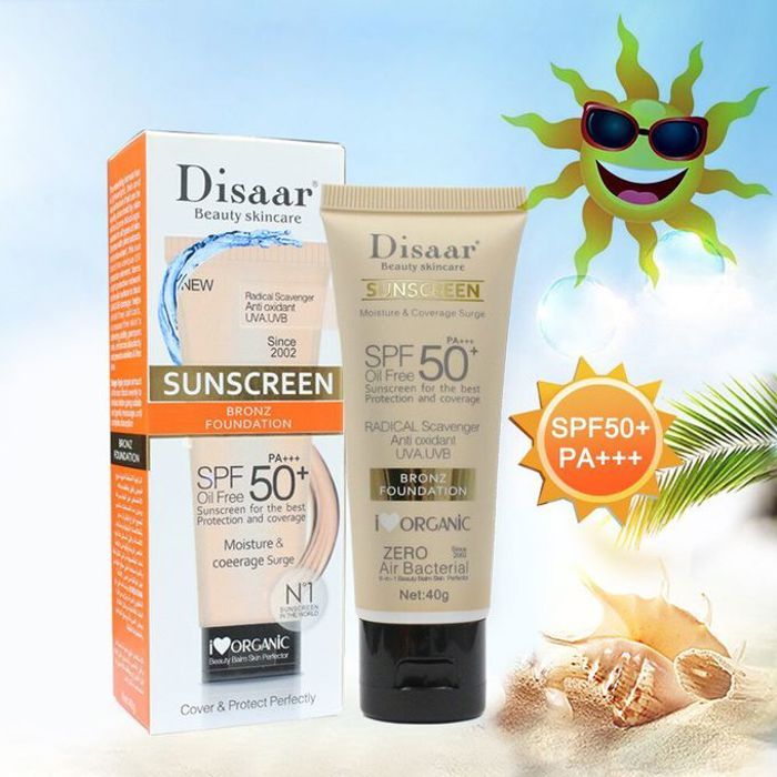 Disaar crème solaire blanchissante spf50 +, crème solaire pour le visage, protection solaire hydratante, anti-âge