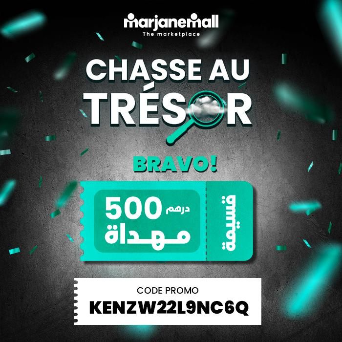 Top ! vous avez gagné un coupon de 500 dhs