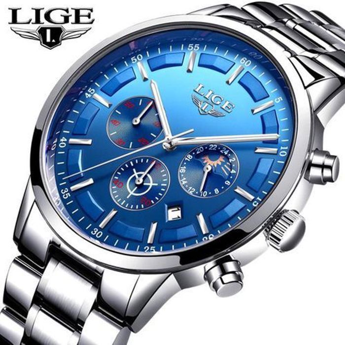 Lige Montre Pour Hommes Gris