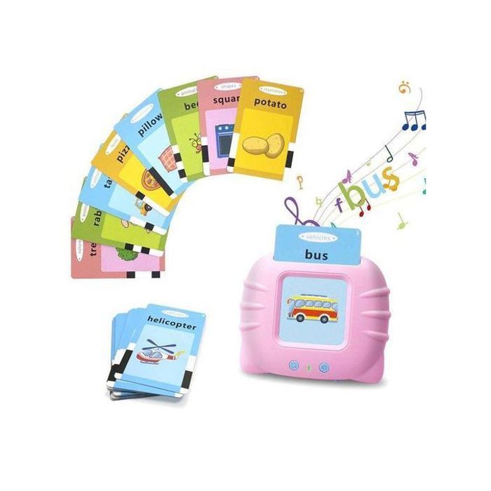 Cartes Flash Parlantes Jouets d'apprentissage  Petits Machine à Lire avec 224 Mots Français/Anglais, couleur aliatoire