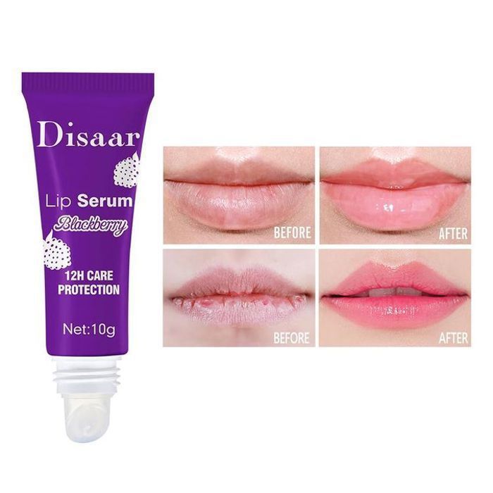 Disaar Sérum pour les lèvres naturel à la mûre, Protection Solaire, Anti-gerçures, Éclaircissant