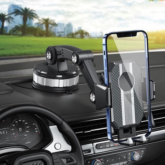 Support téléphone réglable à ventouse pour voiture universel pour tous les smartphones