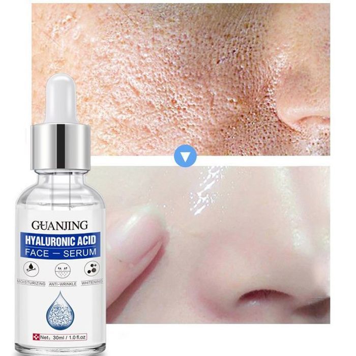 Guanjing Sérum pour le visage à l'acide hyaluronique, après-soleil, Anti-âge, blanchissant, améliore la peau