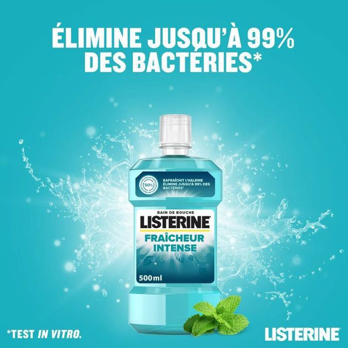 Listerine Bain Bouche Fraicheur Intense By Listerine 500 ml , New Grand Model