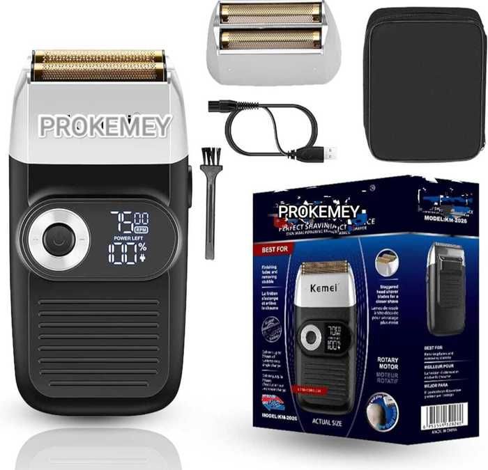 Rasoir électrique rechargeable, coupe-barbe des hommes