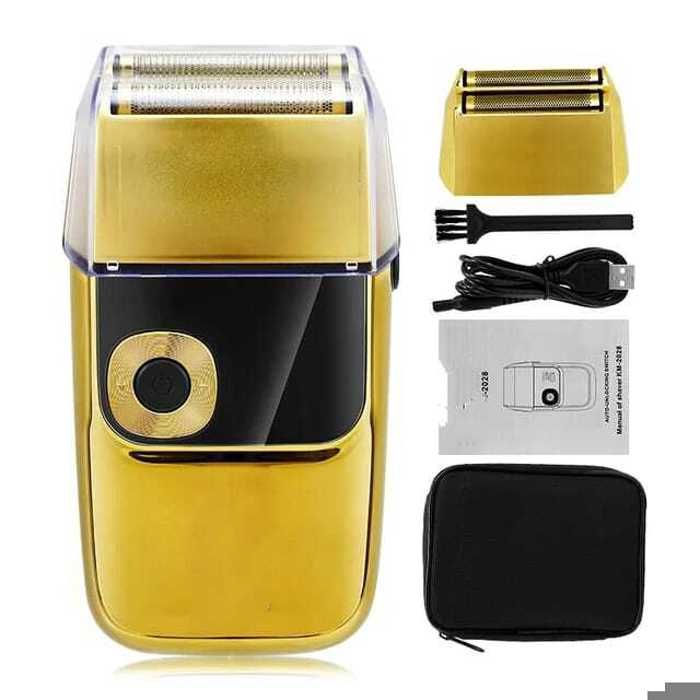 Rasoir Électrique Rechargeable pour Hommes, Professionnel pour Barbe