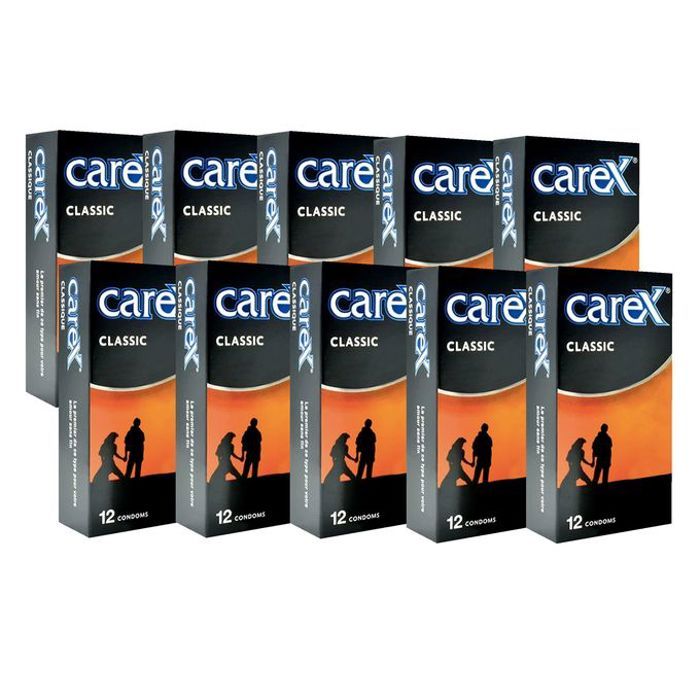 Carex Jelly 10 Boite de 12 préservative carex original classic