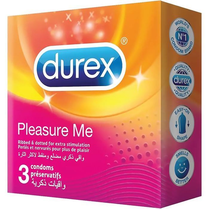 Durex - PLEASURE ME - 3 préservatifs