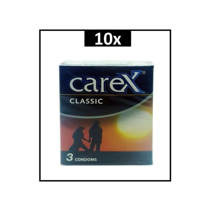 Carex 10 BOITES DE 3 PRÉSERVATIFS NATURE ( CAREX )