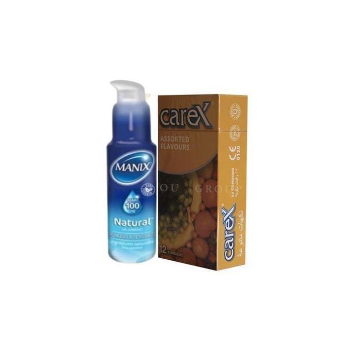 GEL LUBRIFIANT NATURE + 12 PRESERVATIFS FRUIT