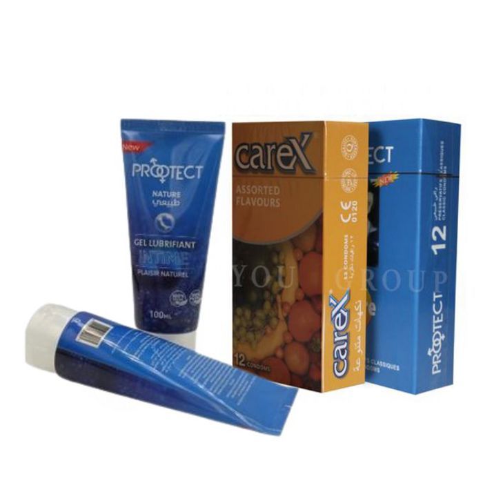 Protect Gel lubrifiant Nature + 24 Préservatifs (Fruit + Nature )