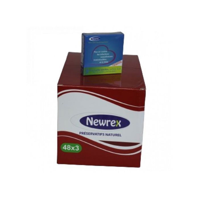 48 Paquets De 3 Préservatifs Naturel Newrex (144 Préservatifs)