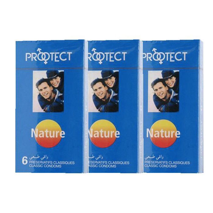 Protect 3 BOIT DE 6 PRÉSERVATIFS NATURE PROTECT