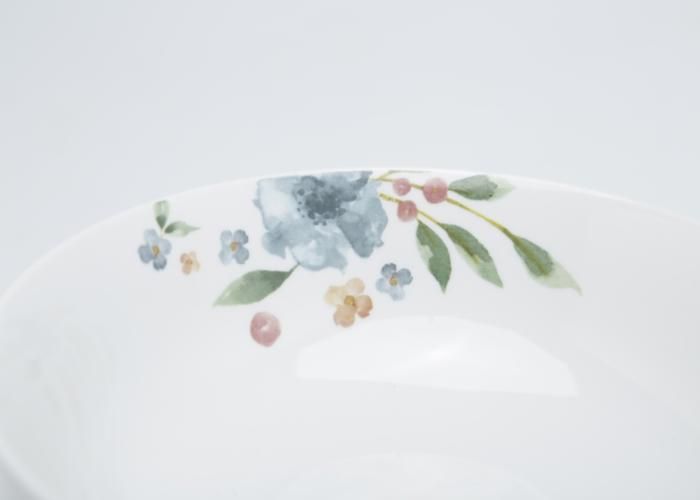 ASSIETTE CREUSE EN PORCELAINE DECOREE -18,5*5,5CM
