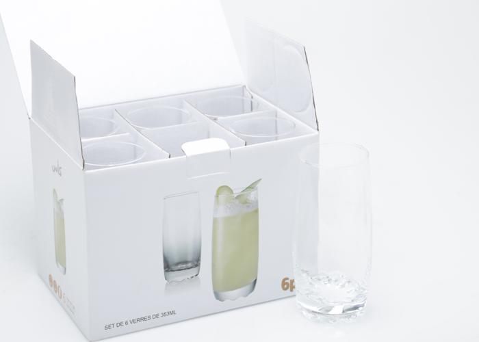 6 VERRES A JUS 353ML