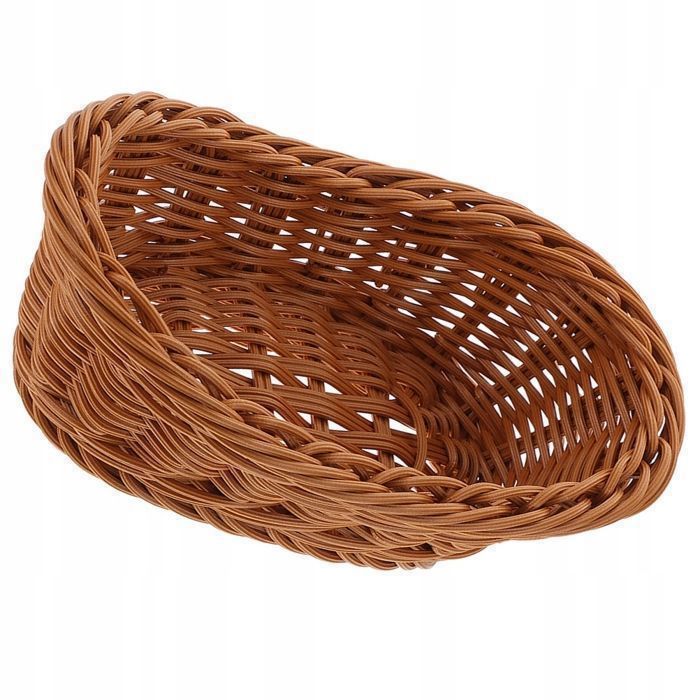 Panier à Pain - Marron - 19cm - Rotin naturel - Idéal pour pain fait maison - Sécuritaire alimentaire