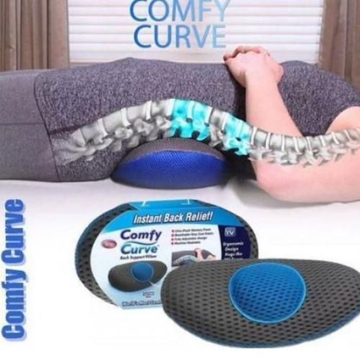 Oreiller de Soutien Du Dos Lombaire Mousse à Orthopédique Lavable