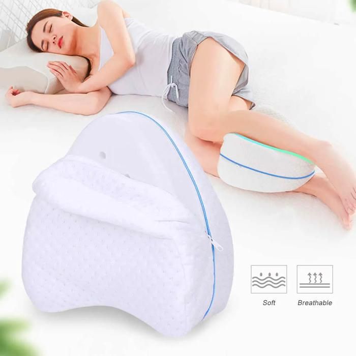 Oreiller en mousse à mémoire soutien confortablement les genoux de jambes