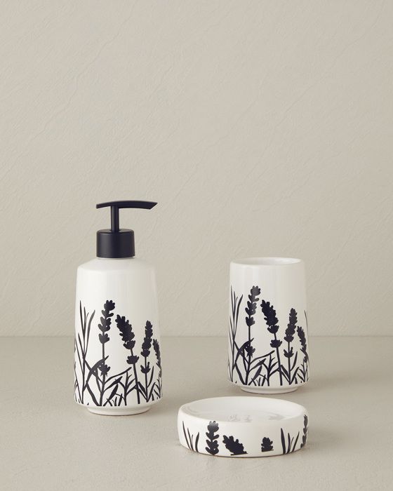 Kit de Salle de Bain - Malena - Blanc - Ensemble de 3 - Accessoires de salle de bain - Lumineux