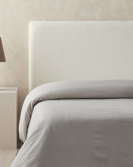 Pure Coton King Size Housse De Couette 240  x  220 cm Galet