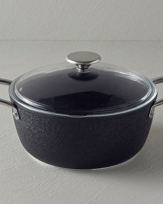 Casserole - Charm - 24 cm - Aluminium - Noir - Anti-adhésif