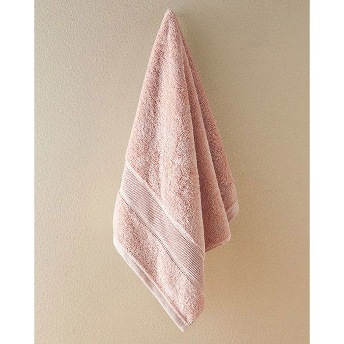 Serviette Visage - Poffy - Doux & Premium - Coton - Rose - 50 x 80 cm