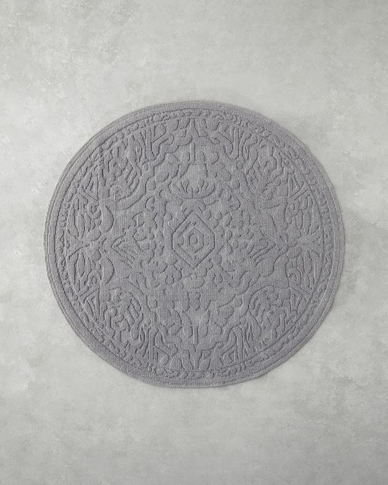 Tapis Boucles Seana - Coloris Gris, Dimensions 110 x 110