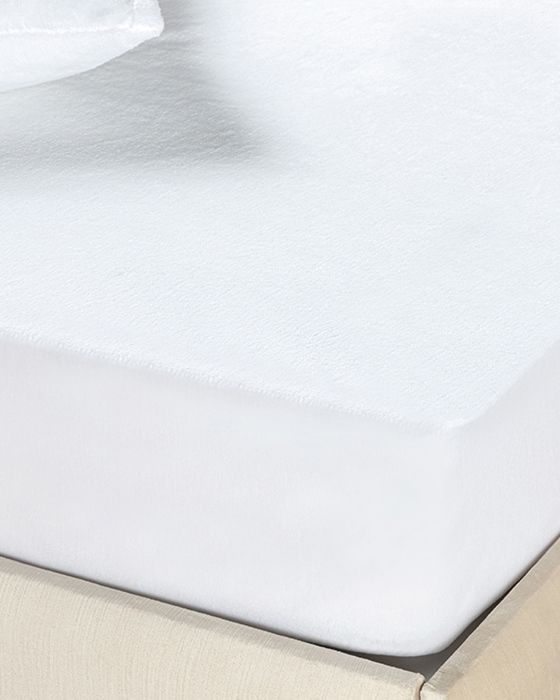 Pure Polyester Étanche pour une personne Alèse 100  x  200 + 30 cm Blanc