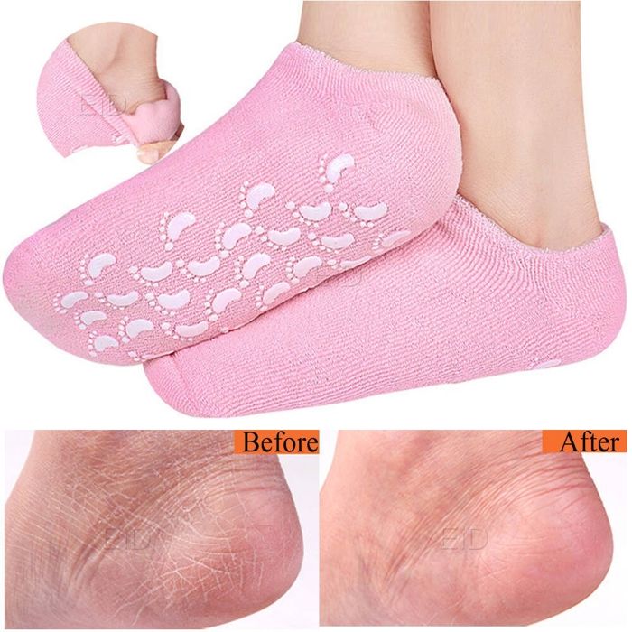Chaussettes Hydratantesa Lissantes au gel spa Pour Réparation de la Peau Craquelée