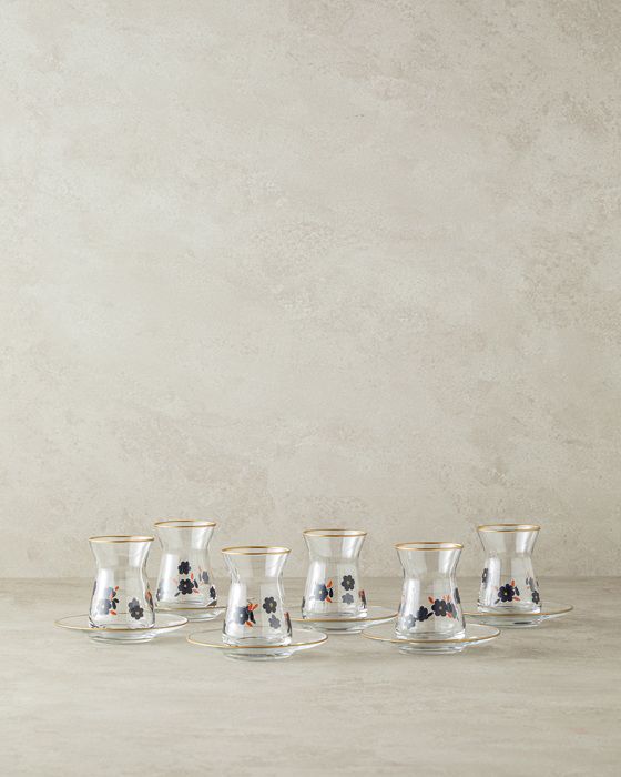 Tasse à Thé - Boheme - 130 ml - Porcelaine - Noir - Élégance Chic