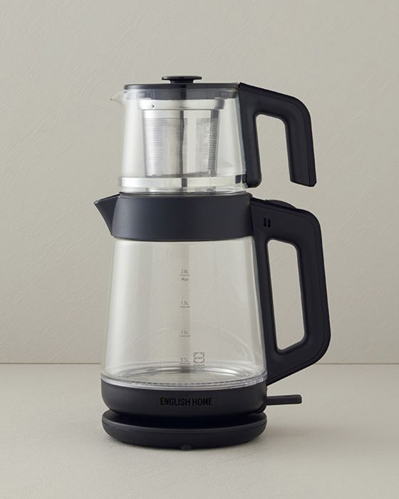 Théière en Verre CMK 6001, Noir, 2L