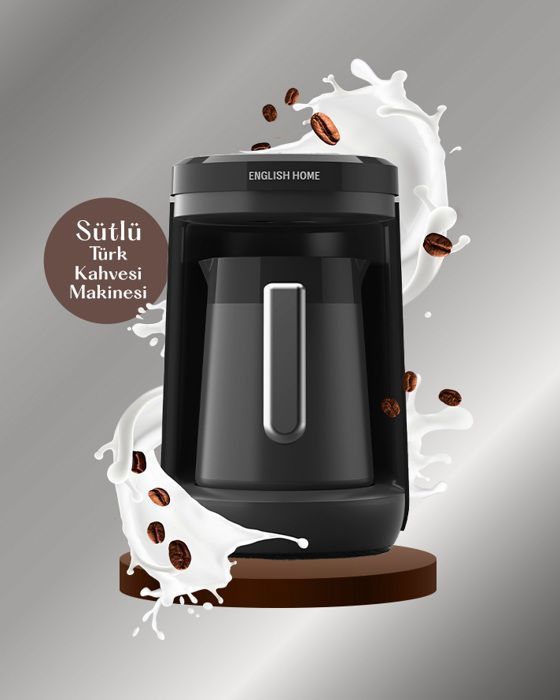 Cafetière Plastique TKM 6011, Noir-Chrome, 320 ml