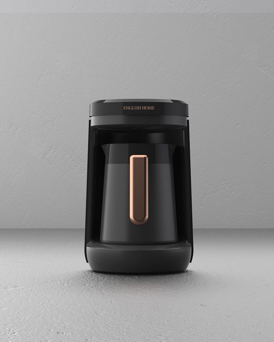 Cafetière Plastique TKM 6002, Noir-Cuivre, 320 ml