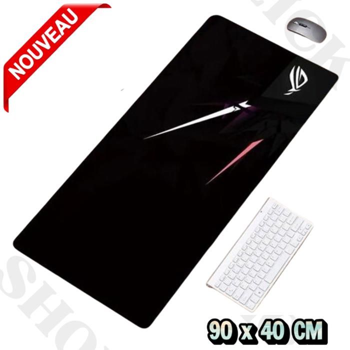 Tapis de souris de jeu Logitech large 900mm x 400mm x 3mm avec logo G, tapis de clavier