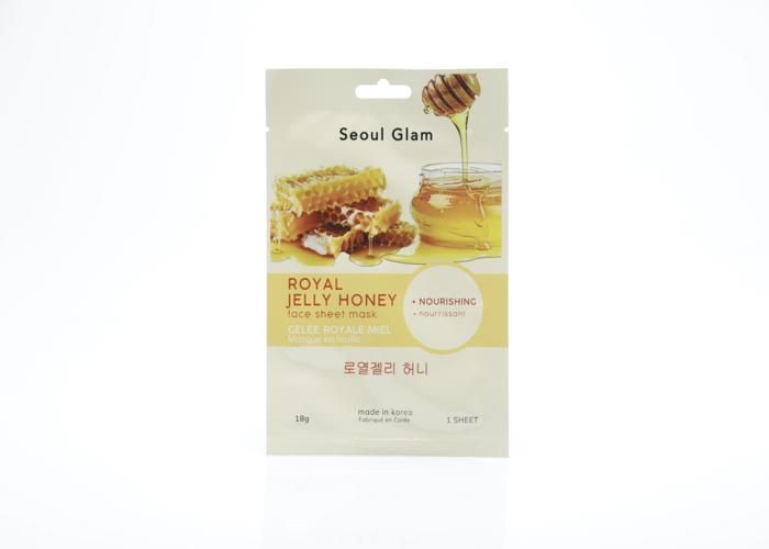 MASQUE EN FEUILLE GELEE ROYALE MIEL SEOUL GLAM 18G
