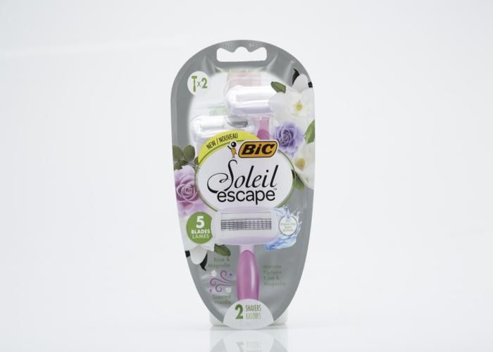 Rasoir - BIC - Soleil Escape - 5 lames - Design élégant - Pour femme